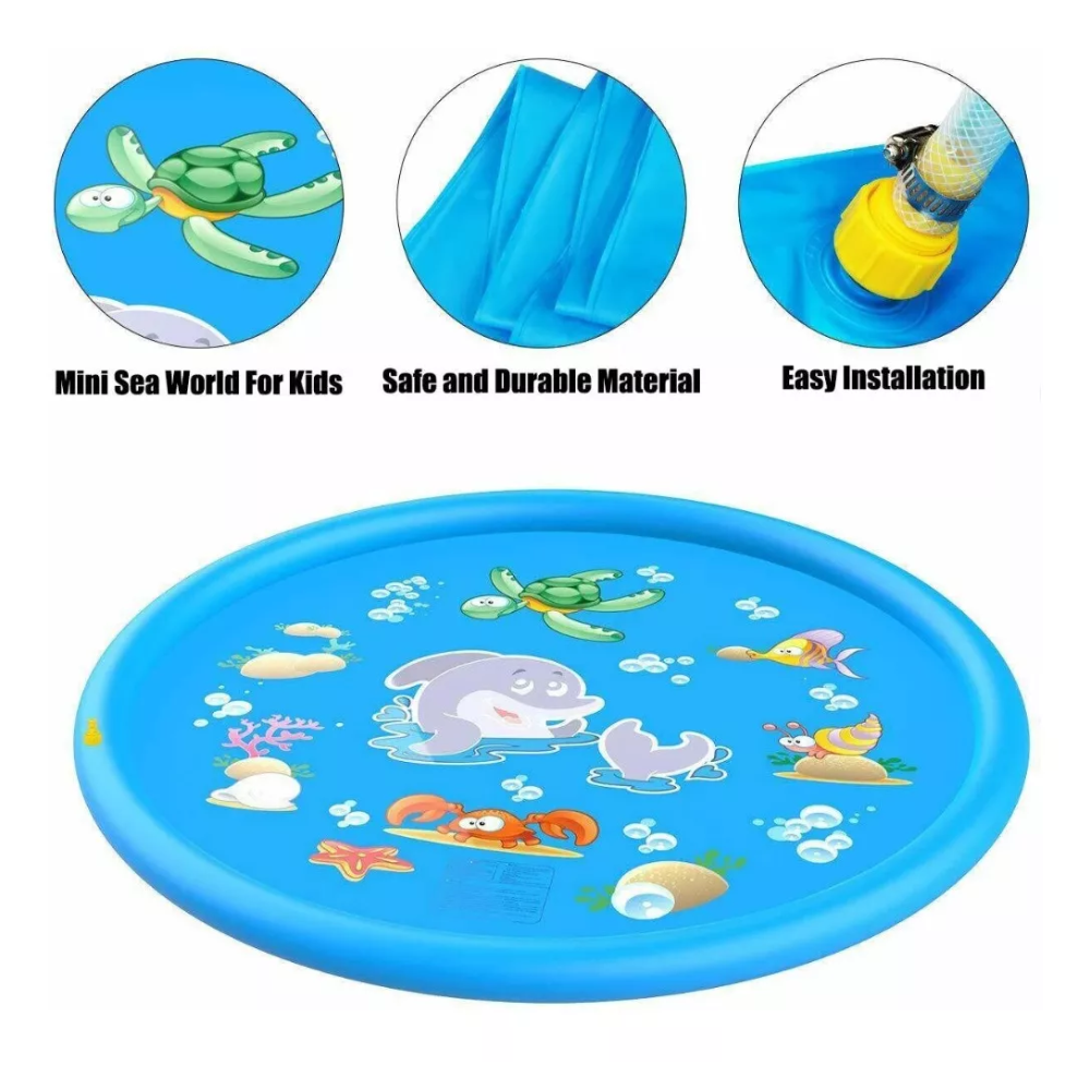 Piscina Alfombra Lanza Agua 170 Cm  SplashJoy Water™