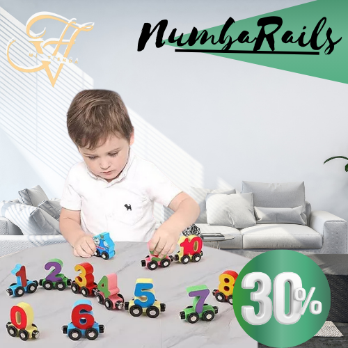 NumbaRails™  Juego De Tren Numeros Magneticos