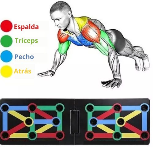 Tabla  de Ejercicios Flexiones  PushMaster Pro Board™